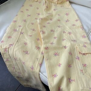 Zara Yellow Floral Pants